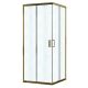 Душевой уголок Azario Paris AZ-R06-100-BGL-CHC 100x100 см профиль брашированное золото стекло шиншилла