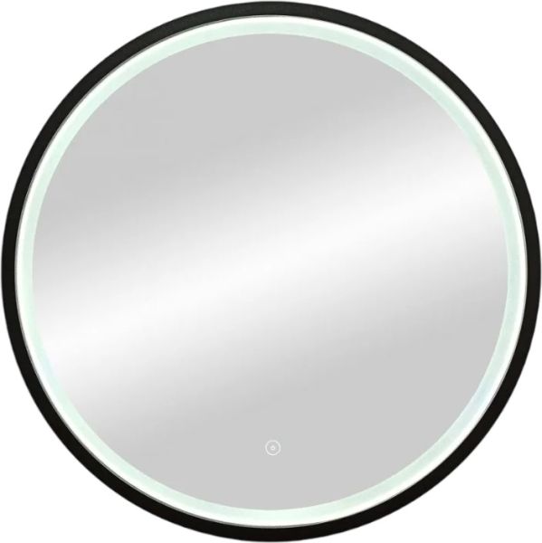 Зеркало с подсветкой ArtMax Livorno AM-Liv-800-DS-F-Nero 80 см чёрный