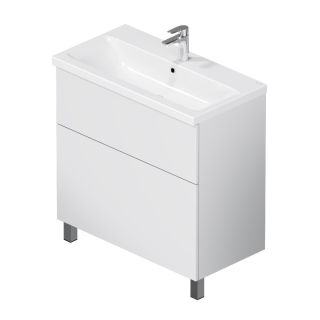 Тумба с раковиной Am.Pm Gem M90-FSX0802WG-WCC0802WG 80 см белый