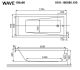 Гидромассажная ванна Whitecross Wave 0101.180080.100.SOFT.GL 180x80см Soft золото