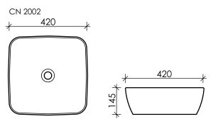 Раковина Ceramica Nova Form CN2002 42см белый