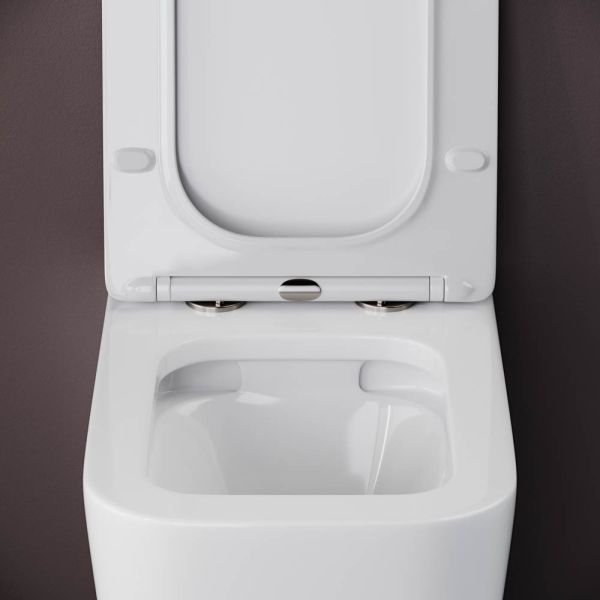 Подвесной унитаз Ceramica Nova Cubic CN1806 безободковый белый Подвесной унитаз Ceramica Nova Cubic CN1806 безободковый белый