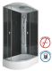Душевая кабина Niagara NG-3524-14R BLACK 120x80см серебро/тонированное с узором