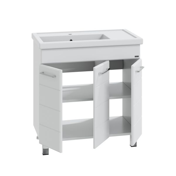 Напольная тумба под раковину Санта Омега 207051 80 см белый