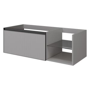 Тумба под раковину Armadi Art Quatro 790-M6-120-L-RIB-A 120 см серый/антрацит