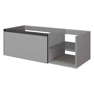 Тумба под раковину Armadi Art Quatro 790-M6-120-L-RIB-A 120 см серый/антрацит Тумба под раковину Armadi Art Quatro 790-M6-120-L-RIB-A 120 см серый/антрацит