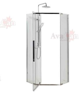 Душевой уголок AvaCan PC 100x100 см хром Душевой уголок AvaCan PC 100x100 см хром