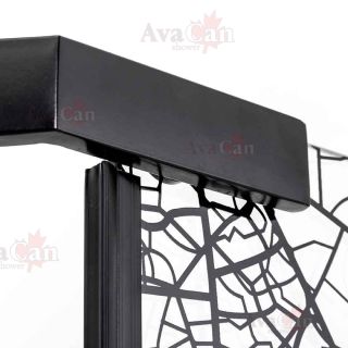 Душевой уголок AvaCan PB 90 MT 90x90 см чёрный Душевой уголок AvaCan PB 90 MT 90x90 см чёрный