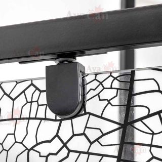 Душевой уголок AvaCan PB 100 MT 100x100 см чёрный Душевой уголок AvaCan PB 100 MT 100x100 см чёрный