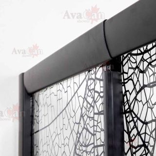 Душевой уголок AvaCan FB 160-180 + SB 100 MT чёрный