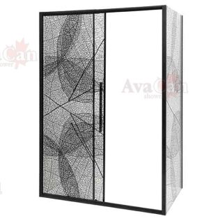 Душевой уголок AvaCan FB 140-160 + SB 80 чёрный