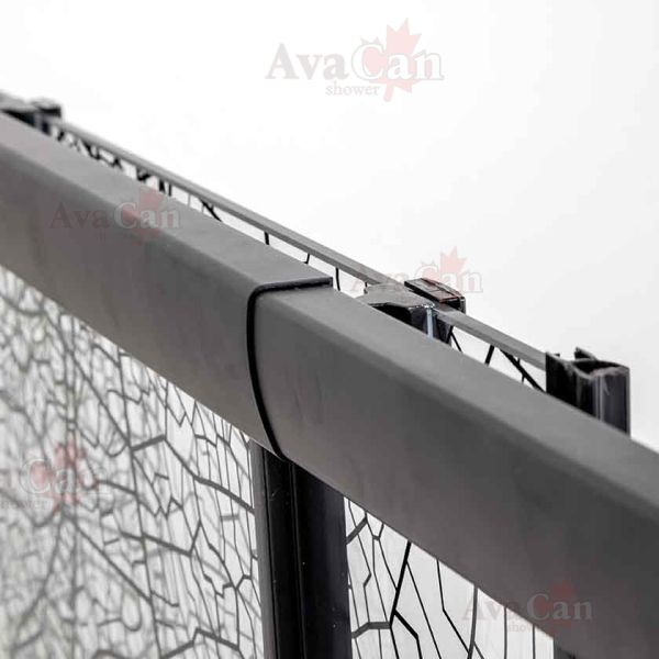 Душевой уголок AvaCan FB2 190-210 + SB90 чёрный