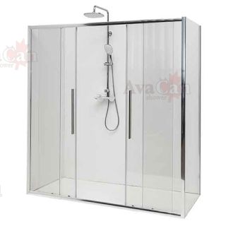 Душевой уголок AvaCan FC2 190-210 + SC100 хром Душевой уголок AvaCan FC2 190-210 + SC100 хром