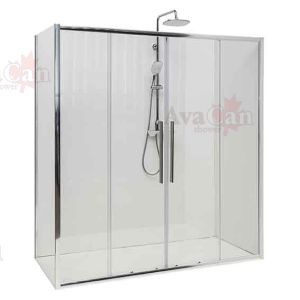 Душевой уголок AvaCan FC2 170-190 + SC 80 хром