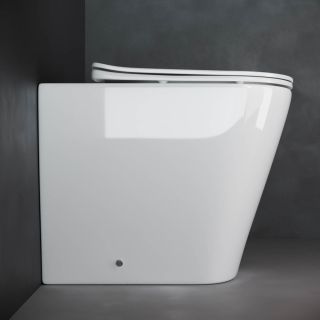 Приставной унитаз Ceramica Nova Highlight CN1812 безободковый белый Приставной унитаз Ceramica Nova Highlight CN1812 безободковый белый