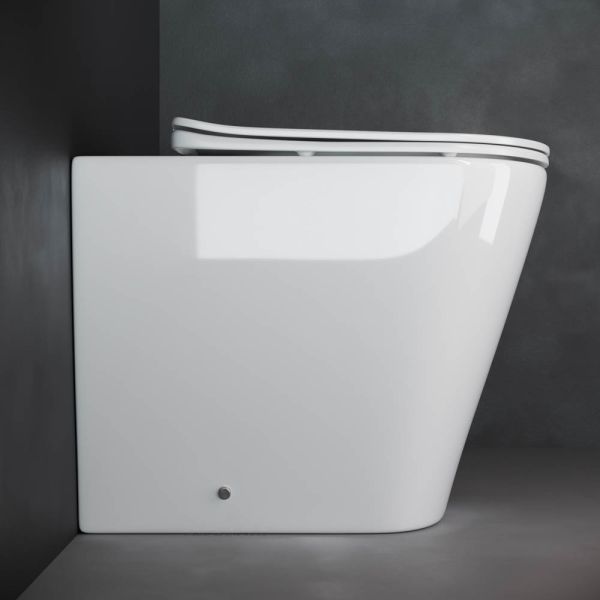 Приставной унитаз Ceramica Nova Highlight CN1812 безободковый белый