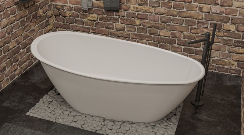 Ванна из искусственного камня Whitecross Spinel B 0210.155073.200 155x73см белый матовый