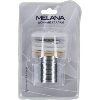 Донный клапан Melana MLN-330301 без перелива белый Донный клапан Melana MLN-330301 без перелива белый