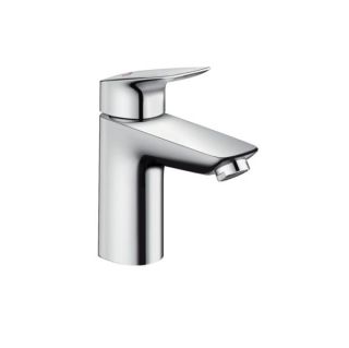 Смеситель для раковины Hansgrohe  Logis 100, однорычажный, CoolStart, со сливным гарнитуром Смеситель для раковины Hansgrohe  Logis 100, однорычажный, CoolStart, со сливным гарнитуром