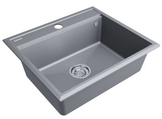 Мойка кухонная Paulmark Stepia PM115951-GRM серый металлик Мойка кухонная Paulmark Stepia PM115951-GRM серый металлик