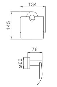 Держатель для туалетной бумаги Haiba HB8303 сталь