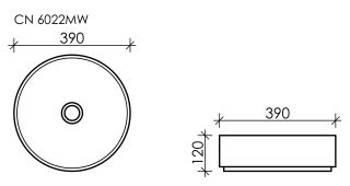 Раковина Ceramica Nova Element CN6022MW 39см белый матовый Раковина Ceramica Nova Element CN6022MW 39см белый матовый
