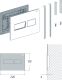 Клавиша смыва RIVO Touch Lux 301007 сатинированная сталь
