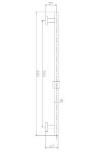 Душевая штанга Haiba HB8012 сталь