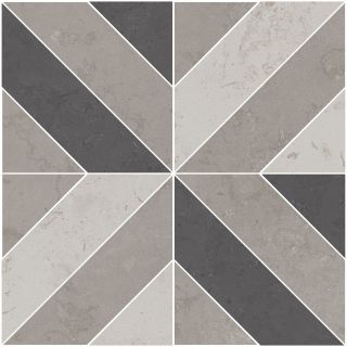Декор Kerama Marazzi ID124T Про Лаймстоун серый матовый 60x60x0,9