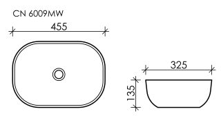 Раковина Ceramica Nova Element CN6009MW 45см белый матовый Раковина Ceramica Nova Element CN6009MW 45см белый матовый