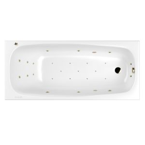 Гидромассажная ванна WHITECROSS Layla Slim 0122.180080.100.ULTRA.BR 180x80 см Ultra бронза