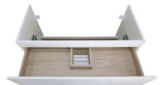 Тумба с раковиной Azario Мила CS00089953 90 см белый матовый