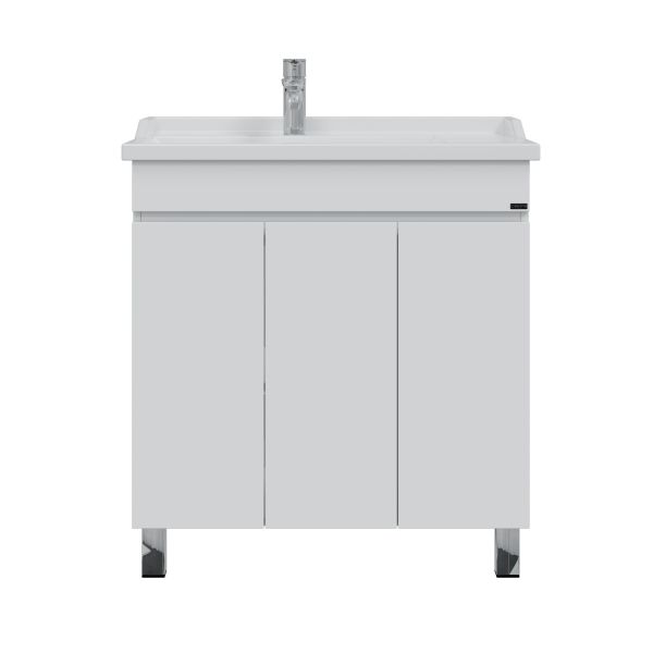 Напольная тумба под раковину Санта Марс 700231 80 см белый