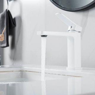 Смеситель для раковины Shevanik S9901C белый Смеситель для раковины Shevanik S9901C белый