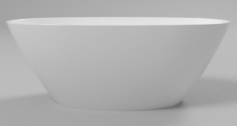 Ванна из искусственного камня Whitecross Onyx B 0205.160075.100 160x75см белый глянец