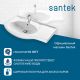 Мебельная раковина Santek Коралл 1WH110228 крыло справа 83 см белый