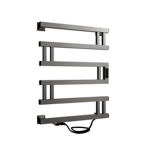 Полотенцесушитель электрический Indigo Muza DGM60-50GNSRt 60x50 см оружейная сталь