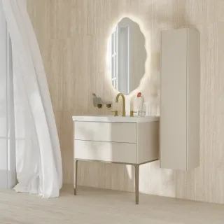 Пенал Kerama Marazzi Элеганс KMELSu135MPL1 30 см жемчужный лён