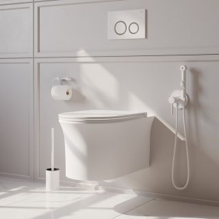 Подвесной унитаз IDDIS Sena SENRDSEi25 безободковый белый Подвесной унитаз IDDIS Sena SENRDSEi25 безободковый белый