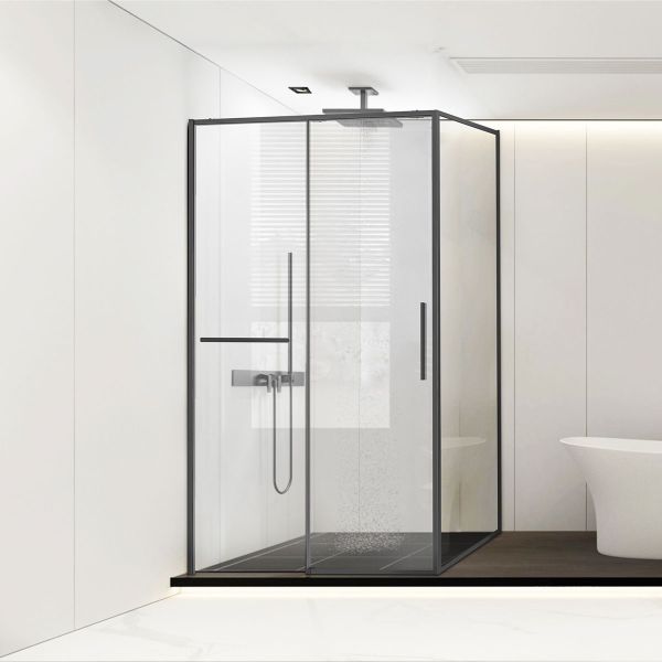 Душевой уголок Slim Soft VSR-1SS8012CLGM, 1200*800, вороненая сталь, стекло прозрачноеVSR-1SS8012CLG
