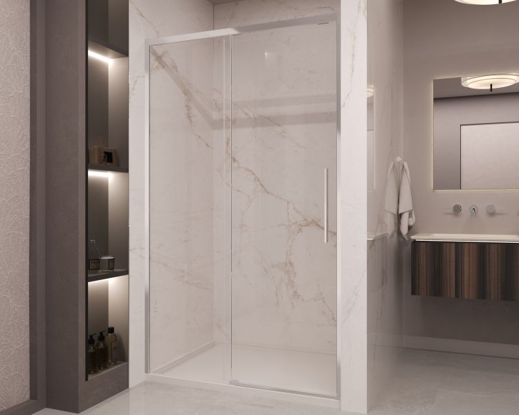 Душевая дверь Vincea Stella VDS-1ST110CL, 1100, хром, стекло прозрачное