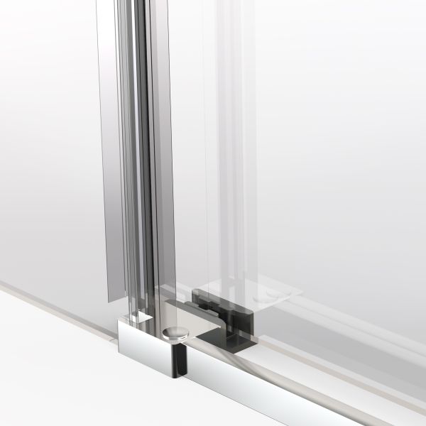 Душевая дверь Vincea Stella VDS-1ST110CLB, 1100, черный, стекло прозрачное