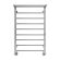 Полотенцесушитель водяной Terminus Аврора 4670078563309 с полкой П8 50х80 см хром