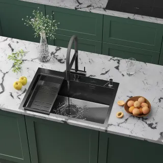 Кухонная мойка Roxenbath Simple 70 560220-70B графит