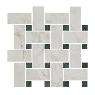 Декор Kerama Marazzi T038\SG6540 Серенада мозаичный белый лаппатированный 32x32x0,9