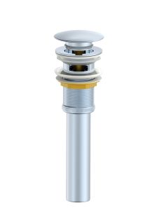 Донный клапан для раковины Wonzon & Woghand WW-88SS03-CR с переливом хром Донный клапан для раковины Wonzon & Woghand WW-88SS03-CR с переливом хром
