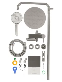 Душевая стойка Wonzon & Woghand Solo WW-739032-BN брашированный никель