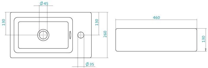 Раковина Акватон Эрис 46см 1WH301972 Раковина Акватон Эрис 46см 1WH301972