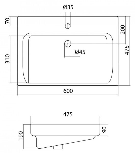 Мебельная раковина Santek Тигода 1WH302082 60см белый Мебельная раковина Santek Тигода 1WH302082 60см белый