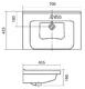 Мебельная раковина Santek Миранда 1WH302250 70см белый